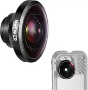 NEEWER HD 8mm Fisheye Phone Lens Only for 17mm Thread Backplate, 220° Wide Angle Compatible with SmallRig NEEWER iPhone Samsung Phone Cage Case with 17mm Lens Adapter, LS-29