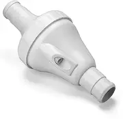 BlueStars 9-100-1200 Upgraded Backup Valve Compatible with Polaris 360 & Vac-Sweep Pool Cleaner – White Polymer Blend Body, 2 Ports, 1.5" Inlet & Outlet