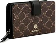 [NINE WEST] Lockup 9s French Wallet, Brown Black, Brown Black