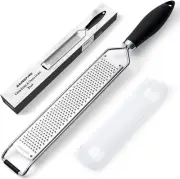 Rainspire Upgraded Zester Grater with Cover Lemon Zester Cheese Grater for Kitch