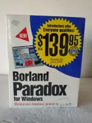 Borland Paradox For Windows 3.1 Version 1.0 NOS Sealed