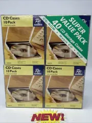 40 Pack Replacement CD Jewel Cases Disc AT&T PlayStation PS1 PC Games Vintage
