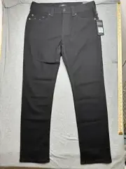 True Religion Men’s Jeans GENO Relaxed Slim NO FLAP SN Black 34x32 NWT