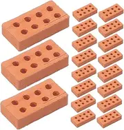 25pcs Mini Bricks Toy for Boys and Girls Handmade Landscape Blocks DIY Building Blocks Realistic Miniature Bricks for Play Decor