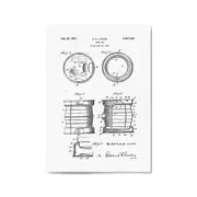Vintage Beer Keg Patent Man Cave Gift Wall Art #2