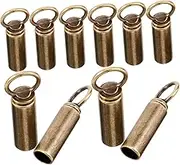 Healeved 10 Sets Hoodie Drawstring End Caps Cord Locks for Drawstrings Durable Fasteners for Sweatshirts Jackets DIY Projects and Clothing Accessories