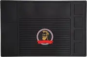 Hairdressing Tools Storage Anti-slip Mat, Flexible Rubber Mat for Clippers Salon Tools, Barbershop Work Station Pads, Shaving Tools Anti-slip Mat for Home, Salon Barbershop