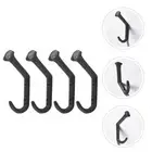4Pcs Retro Coat Hanger Cast Iron Clothes Coat Hooks Wall Hook Door Hanger Towel