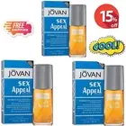 Jovan Sex Appeal Set of 3 Eau De Cologne for Men 88ml Each Long-lasting Fragranc