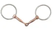AJ Tack Copper Mouth Loose Ring Snaffle Bit