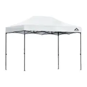 Instahut Gazebo Pop Up 3x4.5m w/Base Podx4 Marquee Folding Outdoor Wedding Camping Tent Shade Canopy White