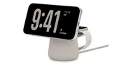 Belkin BOOST↑CHARGE™ PRO 2-in-1 Wireless Charging Dock with MagSafe — Sand