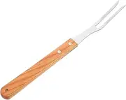 Metal Fork Carving Tool Stainless Steel Meat Fork Set Roasting Sticks Wooden Handle BBQ Grill Meat Skewers
