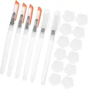16pcs Refillable Water Brush Pens - 3D Drawing Texture Canvas Sponge DIY Art Supplies - for Seasonal Crafts and Decorations