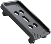 SEWACC Computer Tower Shelf with Movable Bracket Lockable Caster Wheels Height Stand for Home Office for Cases and Electronics Storage