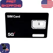 Verizon 5G SIM Card – Micro/Nano Size – New & Unused – Prepaid or Postpaid