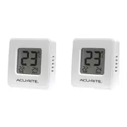 2x Acurite Compact Indoor Digital Thermometer Home Temperature Wall Mounted
