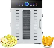 Food Dryer,12/16/20 Drawer Dryer with 24-Hour Timer and 86-194℉ Temperature Control And LED Display,For Jerky,Fruit,Herbs,Vegetables,Pet Treasts,16-Tray Dehydrator