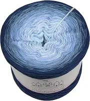 Bobbel Colour Gradient Yarn, 300 g - 1140 m, 4-Ply Wool Knitting Wool, Crochet (Mountain Sky - Midnight Blue Outside)