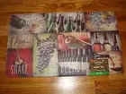 Anti Fatigue Foam Comfort Kitchen Floor Mat Rug 18x30 WINE Savor BOTTLES Grapes