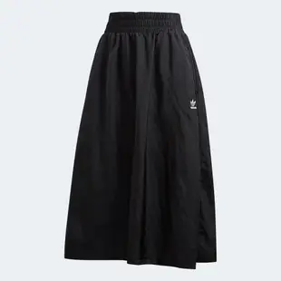 ADIDAS BELLISTA SKIRT 女裝 裙子 長裙 休閒 復古 蕾絲 拼接 半透視 黑【運動世界】FM1757