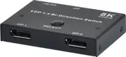 8K Ultra HD Display Port Bi-Directional Switch for Gaming Monitor & Computer