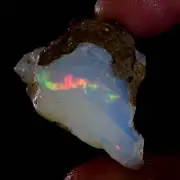 24.10 Ct Amazing Ethiopian "Play-Of-Color" Fire Opal Rough 100% Natural Gemstone
