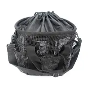 Bainbridge Mesh Grooming Bag- Black- Black