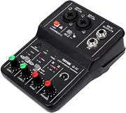 o Interface Professional Recording Sound Card 16bit/48kHz USB o Interface Sound Card 2-in & 2-Out with 48V Phan Power USB-B Cable Studio Recording Equipment for Music Recording
