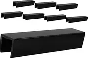 YARNOW 8pcs Dog Fence Portable Fence Groove Gates Accessory Safety Gate Parts Fence Reinforcement Hardware Gates Grooves Gate Fittings Accessories Door Groove Fittings Plastic Black