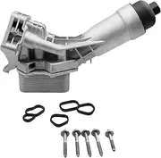 Aluminum Engine Oil Cooler Filter Housing Replacement for 11428651710 11428580414 Fit for BMW B48 230i 330 330e 330i 430i 530i 630i 730Li X3 X4 X5 X6 Z4 G20 G30 G32 G11