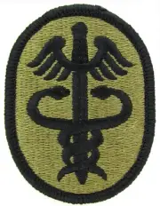 U.S. Army Health Services Command OCP Hook Back Military Patch