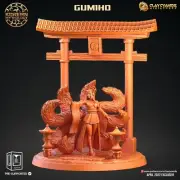 Gumiho Kumiho Kitsune Female Korean Mythology - Clay Cyanide RPG D&D 3D Printed