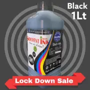 1000ml BLACK Eco Solvent Ink for Roland Mimaki Agfa SOLJET Versa printer 1Lt.