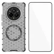 For Realme 14 Pro 5G Phone Case Compatible with MagSafe WANLONFENG FC Series with Tempered Glass (Bi