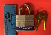 Master Lock Padlock 31KA Keyed Alike 10L464 (with 2 keys)