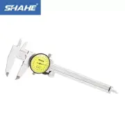 SHAHE 6 Inch Dial Caliper Shock Proof Caliper 0-150mm 0.02 mm Stainless Steel