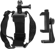 1 Set Mobile Phone Overhead Bracket Car Dash Cellphone Stand Lanyard Head Mount for Phone Cell Phone Stand Vent Filming Phone Stand Holder Holders para Broadcast Live Plastic Black