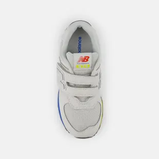 【NEW BALANCE】NB 574 童鞋 運動鞋 慢跑鞋 休閒鞋 緩震 中大童 小童 灰白色 魔鬼氈(PV574MSC-W)