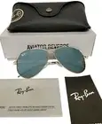 Ray-Ban Aviator Reverse Sunglasses RB R0101S 001/GA Gold Blue Mirror 59mm w/case