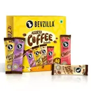 Bevzilla 60 Instant Coffee Sachets – 4 Flavours, 100% Arabica, Coffee Paradise!