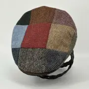 Hanna Hats of Donegal Ltd Paperboy Cap Kids Wool Patchwork Ireland NEW NWT