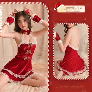 台灣現貨 聖誕節服裝 派對聖誕裝 性感洋裝角色扮演麋鹿服裝