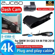 Plug and Play 4K Car DVR Wifi Dash Cam Camera for BMW X4 G02 X4 M F98 2018~2024