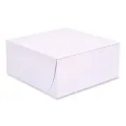 Bakery Boxes, Standard, 9 X 9 X 4, White, Paper, 200/carton