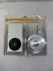 Quality Friedland D973 Doorbell Kit - Bell & Bat Case, Wire, Bell Push, Fixings