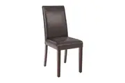 Bolero Faux Leather Dining Chair (Dark Brown) (Pack 2)