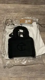 Ugg Australia Telfar Black Mini Shearling Small Shopper Tote Bag NWT Quick Ship