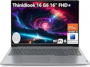 Lenovo ThinkBook 16 G6 16" FHD+ Laptop Computer, Hexa-Core AMD Ryzen 5 7530U (Beat i7-1355U), 32GB DDR4 RAM, 1TB PCIe SSD, WiFi 6, Bluetooth 5.3, Fingerprint Reader, Windows 11 Pro, AZ-XUT