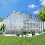 Greenfingers Greenhouse 4.2x2.5x1.95M Aluminium Polycarbonate Green House Garden Shed